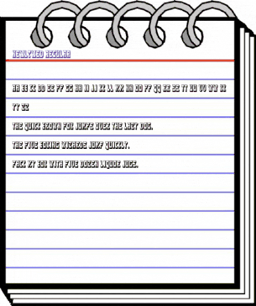 Newlywed Regular animated font preview