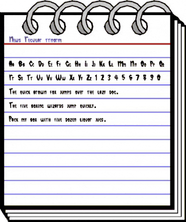 News Regular animated font preview