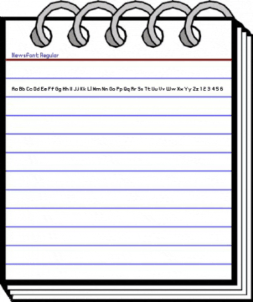 Newsfont Regular animated font preview Newsfont Regular animated font preview