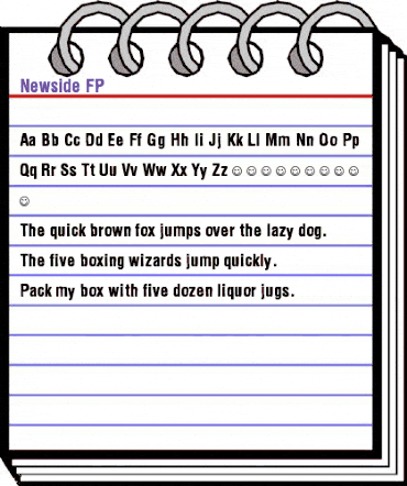 Newside FP Regular animated font preview