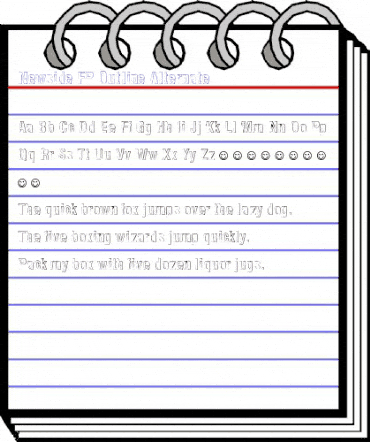 Newside FP Outline Alternate Regular animated font preview Newside FP Outline Alternate Regular animated font preview