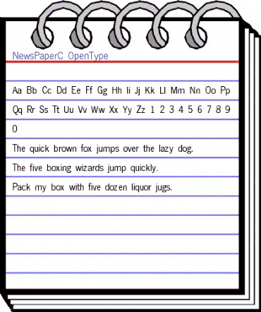 NewsPaperC Regular animated font preview NewsPaperC Regular animated font preview