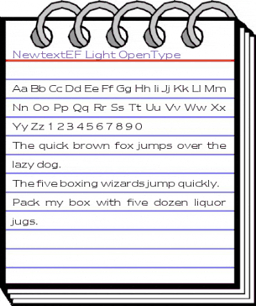 NewtextEF Light animated font preview NewtextEF Light animated font preview