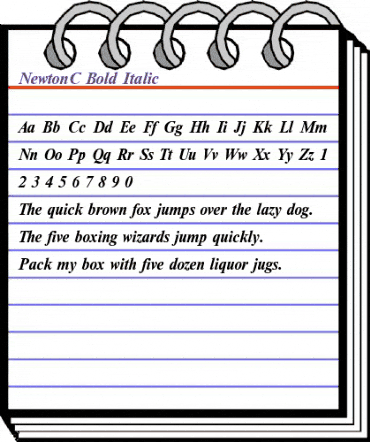 NewtonC Bold Italic animated font preview NewtonC Bold Italic animated font preview