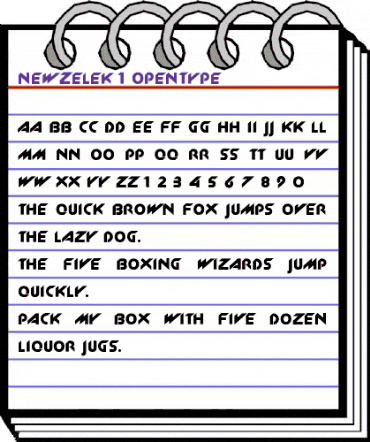 NewZelek Regular animated font preview NewZelek Regular animated font preview