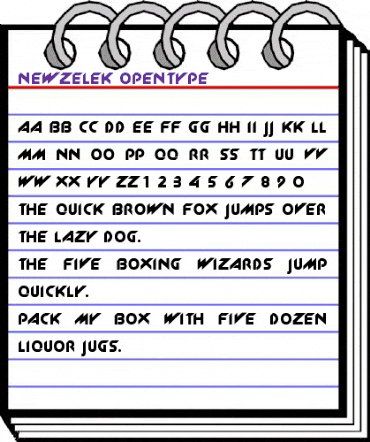 NewZelek Regular animated font preview NewZelek Regular animated font preview