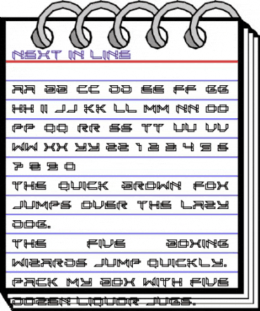 Next In Line Regular animated font preview Next In Line Regular animated font preview