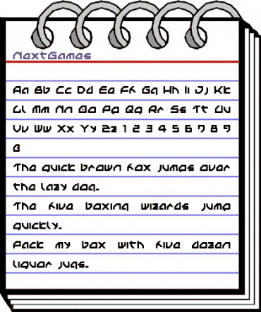 NextGames Regular animated font preview NextGames Regular animated font preview