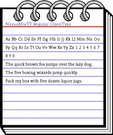 NexusMixTF-Regular Regular animated font preview NexusMixTF-Regular Regular animated font preview