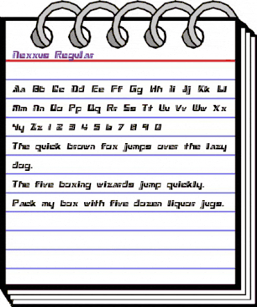 Nexxus Regular animated font preview Nexxus Regular animated font preview