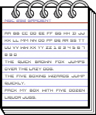 NGC 292 Gradient Regular animated font preview NGC 292 Gradient Regular animated font preview