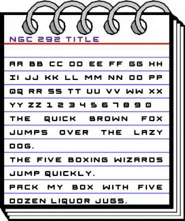 NGC 292 Title Regular animated font preview NGC 292 Title Regular animated font preview