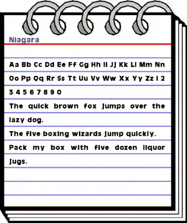 Niagara Regular animated font preview Niagara Regular animated font preview