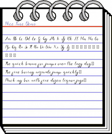 Nice Tune Demo Regular animated font preview Nice Tune Demo Regular animated font preview