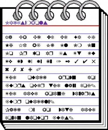 Nicesymbols Regular animated font preview