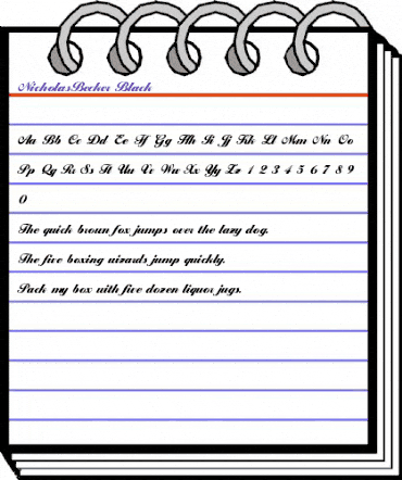 NicholasBecker-Black Regular animated font preview NicholasBecker-Black Regular animated font preview