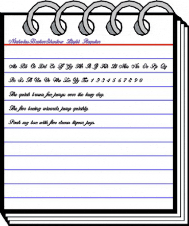 NicholasBeckerShadow-Light Regular animated font preview