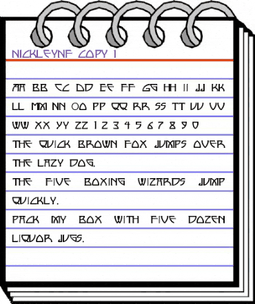 Nickley NF Regular animated font preview Nickley NF Regular animated font preview