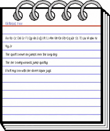 Nickollas Free Regular animated font preview Nickollas Free Regular animated font preview