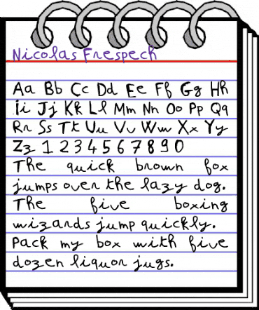 Nicolas Frespech Regular animated font preview Nicolas Frespech Regular animated font preview