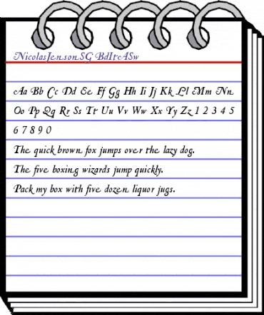 NicolasJensonSG Regular animated font preview NicolasJensonSG Regular animated font preview