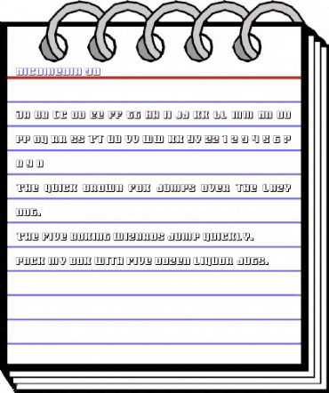 Nicomedia 3D Regular animated font preview