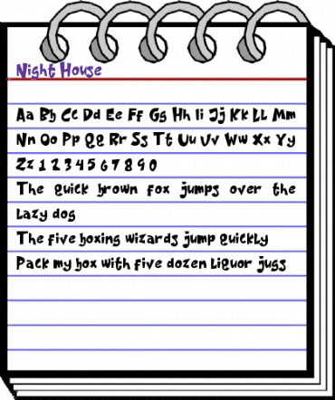 Night House Regular animated font preview Night House Regular animated font preview