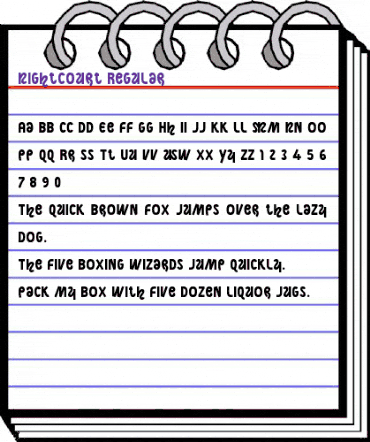 Night Court Regular animated font preview Night Court Regular animated font preview