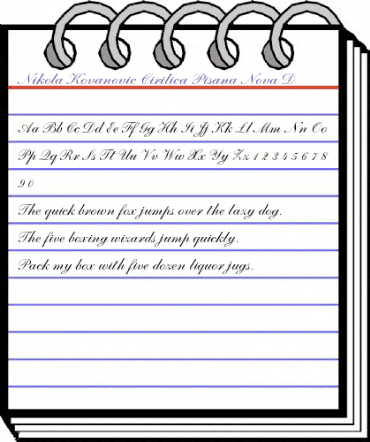 KovanovicPisN_D Regular animated font preview KovanovicPisN_D Regular animated font preview