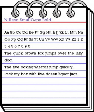 Nilland-SmallCaps Bold animated font preview Nilland-SmallCaps Bold animated font preview