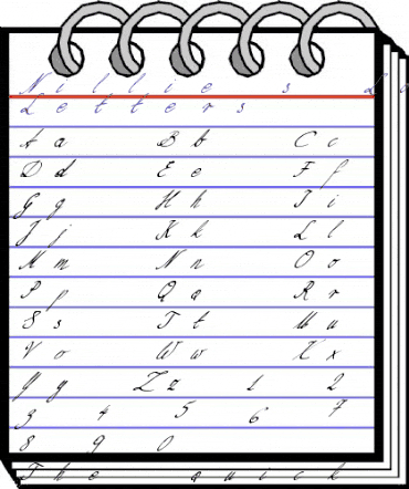 Nillie's Love Letters Regular animated font preview