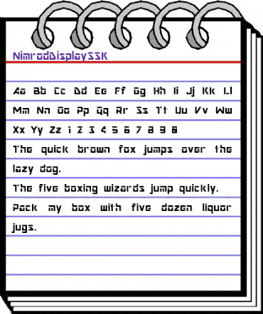 NimrodDisplaySSK Regular animated font preview NimrodDisplaySSK Regular animated font preview