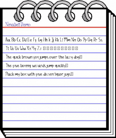 Ninabell Demo Regular animated font preview