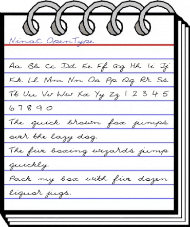 NinaC Regular animated font preview NinaC Regular animated font preview