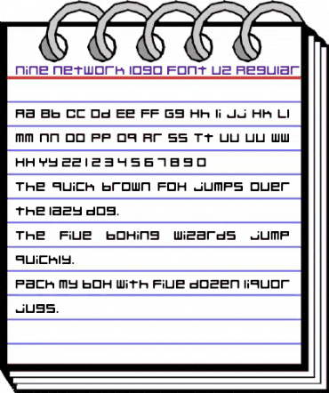Nine Network logo font v2 Regular animated font preview Nine Network logo font v2 Regular animated font preview