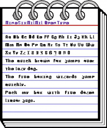 Nine SixNilNil animated font preview Nine SixNilNil animated font preview