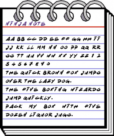 Ninja Note Regular animated font preview Ninja Note Regular animated font preview