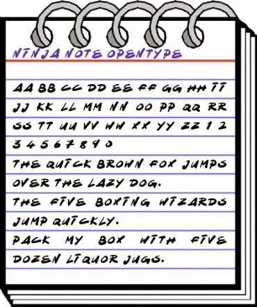 Ninja Note Regular animated font preview Ninja Note Regular animated font preview