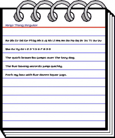 Ninja Thing Regular animated font preview Ninja Thing Regular animated font preview