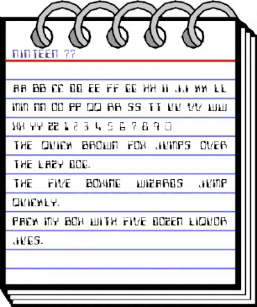 Ninteen 77 Regular animated font preview Ninteen 77 Regular animated font preview