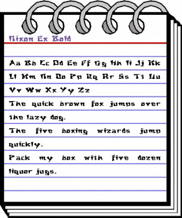 Nixon Ex Bold Bold animated font preview Nixon Ex Bold Bold animated font preview