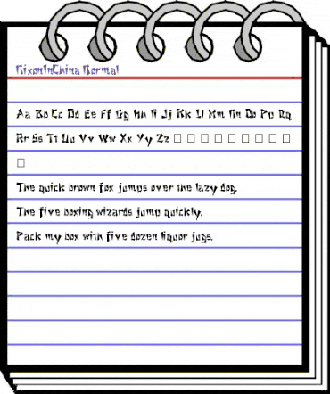 NixonInChina Normal animated font preview NixonInChina Normal animated font preview