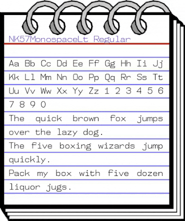 NK57 Monospace Light animated font preview NK57 Monospace Light animated font preview