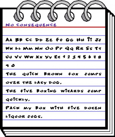 No consequence Regular animated font preview No consequence Regular animated font preview