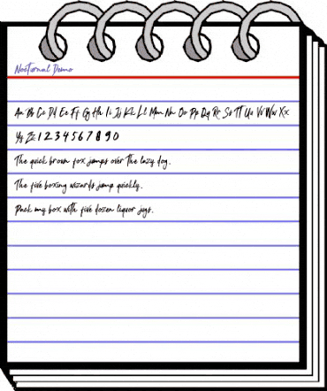 Nocturnal Regular animated font preview