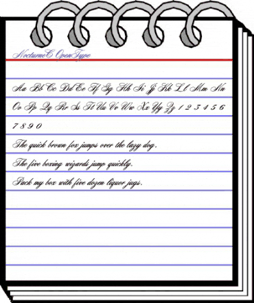 NocturneC Regular animated font preview NocturneC Regular animated font preview