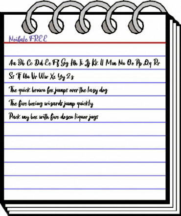 Noifale FREE Regular animated font preview Noifale FREE Regular animated font preview