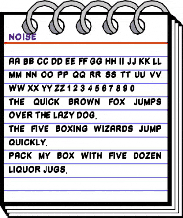 Noise Regular animated font preview Noise Regular animated font preview
