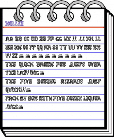 Nollie Nollie animated font preview