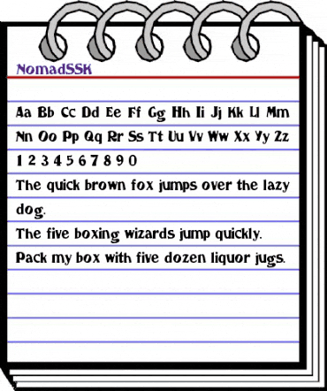 NomadSSK Regular animated font preview NomadSSK Regular animated font preview